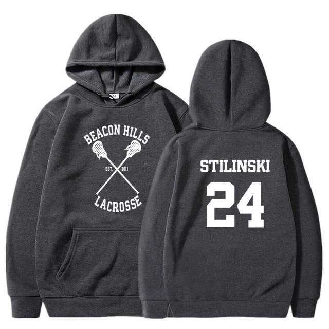 Teen Wolf Stiles Stilinski 24 Hoodies Sweatshirts Dunbar McCall Moletom Hoodie Sweatshirt Plus Size Harajuku Mens Jacket Clothes