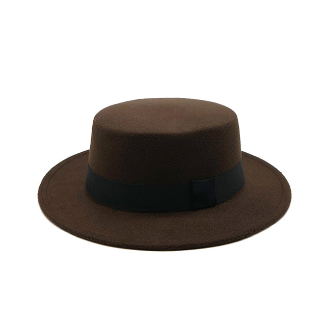 Winter Autumn Imitation Woolen Women Men Ladies Fedoras Top Jazz Hat European American Round Caps Bowler Hats Feminino Gorra