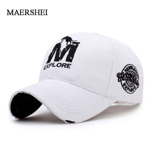 MAERSHEI Fashion couple embroidered baseball cap men's outdoor sports hat ladies sunscreen visor cap