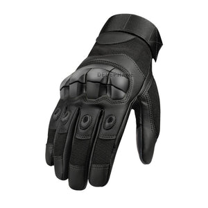 Leather Full Finger Tactical Gloves Men Women Winter Summer Touch Screen Hard Knuckles Paintball Driving Military Army Moto Bike