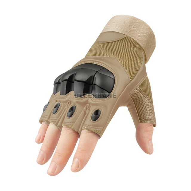 Leather Full Finger Tactical Gloves Men Women Winter Summer Touch Screen Hard Knuckles Paintball Driving Military Army Moto Bike