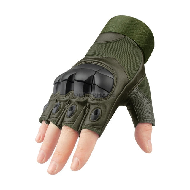 Leather Full Finger Tactical Gloves Men Women Winter Summer Touch Screen Hard Knuckles Paintball Driving Military Army Moto Bike