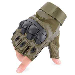 Full Finger Tactical Army Gloves Military Paintball Shooting Airsoft Bicycle Combat PU Leather Touch Screen Rubber Hard Knuckle