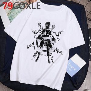 Naruto Fashion Japanese Anime T Shirt Men Sasuke Funny Cartoon T-shirt Casual Cool Streetwear Tshirt Couple Hip Hop Top Tee Male