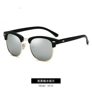 Polarized Sunglasses Men Women RB3016 Brand Design Eye Sun Glasses Women Semi Rimless Classic Men Sunglasses Oculos De Sol UV400