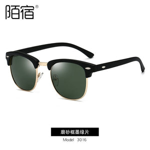 Polarized Sunglasses Men Women RB3016 Brand Design Eye Sun Glasses Women Semi Rimless Classic Men Sunglasses Oculos De Sol UV400