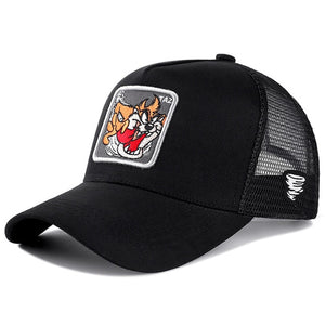 New Brand Anime Cartoon Mickey DONALD Duck Snapback Cotton Baseball Cap Men Women Hip Hop Dad Mesh Hat Trucker Hat Dropshipping