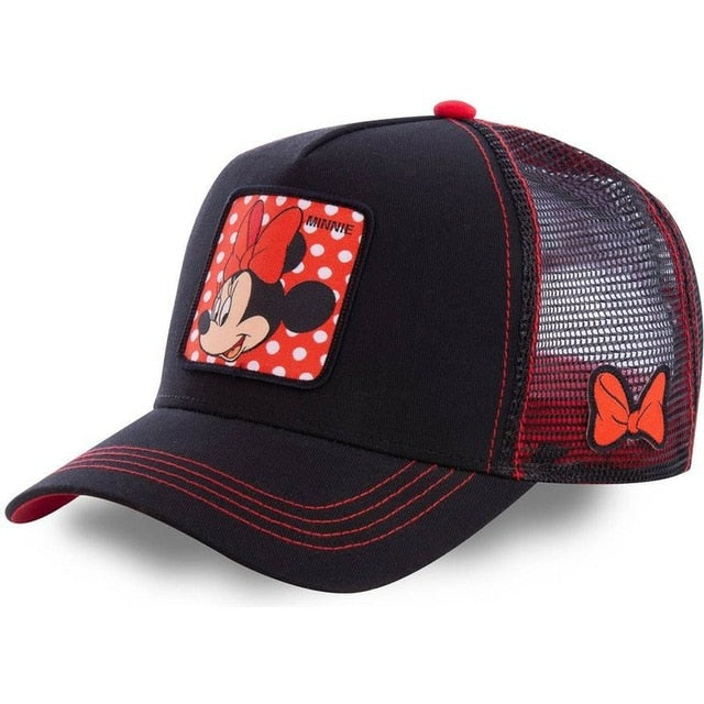 New Brand Anime Cartoon Mickey DONALD Duck Snapback Cotton Baseball Cap Men Women Hip Hop Dad Mesh Hat Trucker Hat Dropshipping