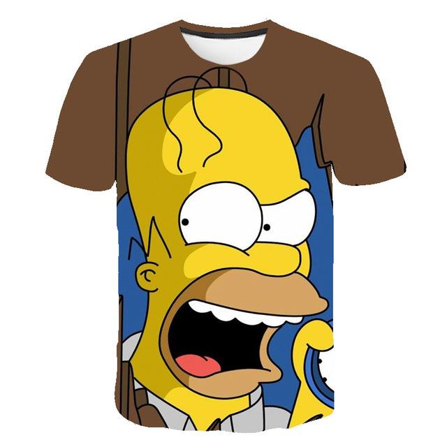 The Simpsons Homer 3d Print T Shirt Bart Simpson House Clothing Homer Simpsons Sweatshirt Costume Men/women Simpson Family Shirt