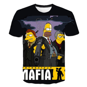 The Simpsons Homer 3d Print T Shirt Bart Simpson House Clothing Homer Simpsons Sweatshirt Costume Men/women Simpson Family Shirt