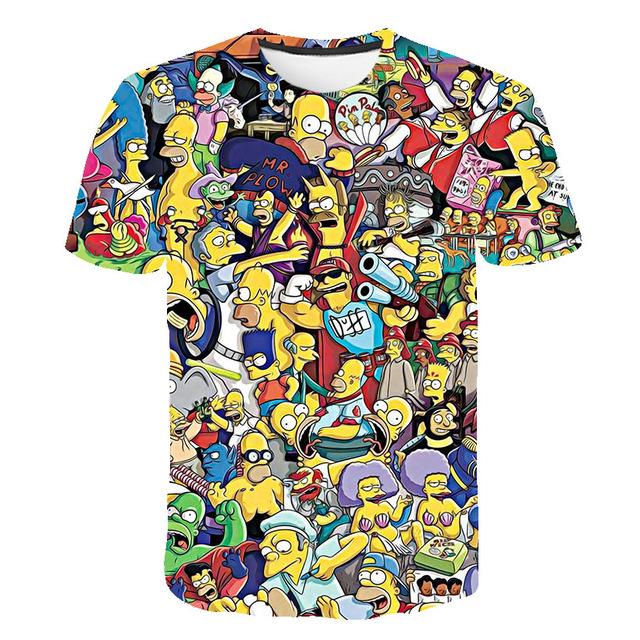 The Simpsons Homer 3d Print T Shirt Bart Simpson House Clothing Homer Simpsons Sweatshirt Costume Men/women Simpson Family Shirt